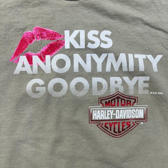 90s Vintage Harley Davidson Graphic Tee Mens XL Cancun Short Sleeve Goodbye - Picture 2 of 9